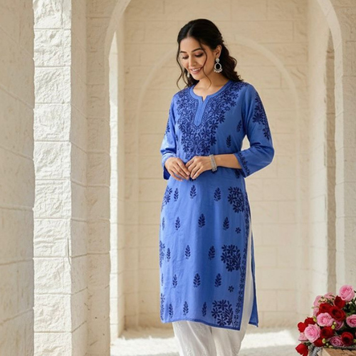 Modal Cotton Chikankari Kurtas