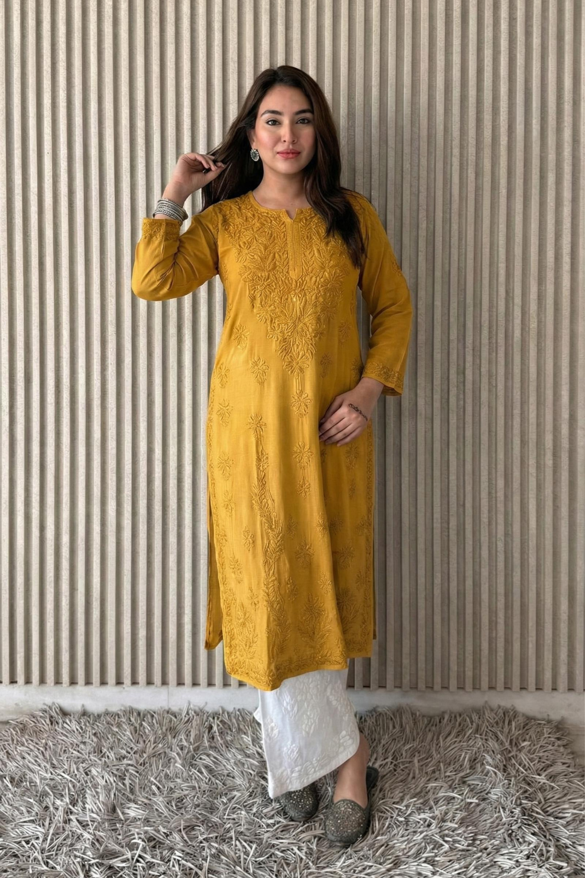 Modal_Kurti_Plazo_Set_-_Mustard_Yellow