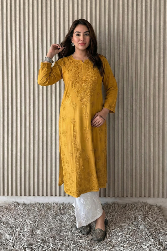 Modal_Kurti_Plazo_Set_-_Mustard_Yellow